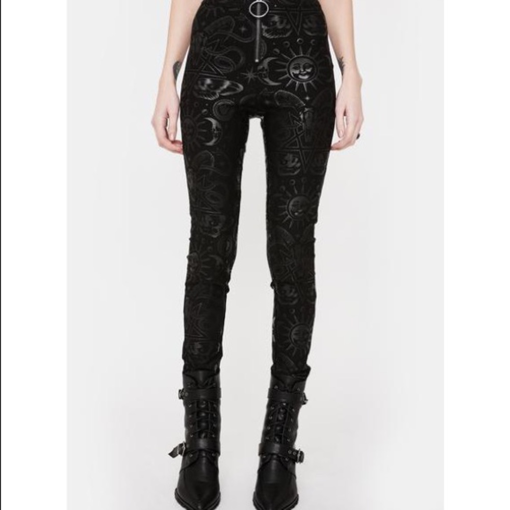 killstar temple high waist trousers
